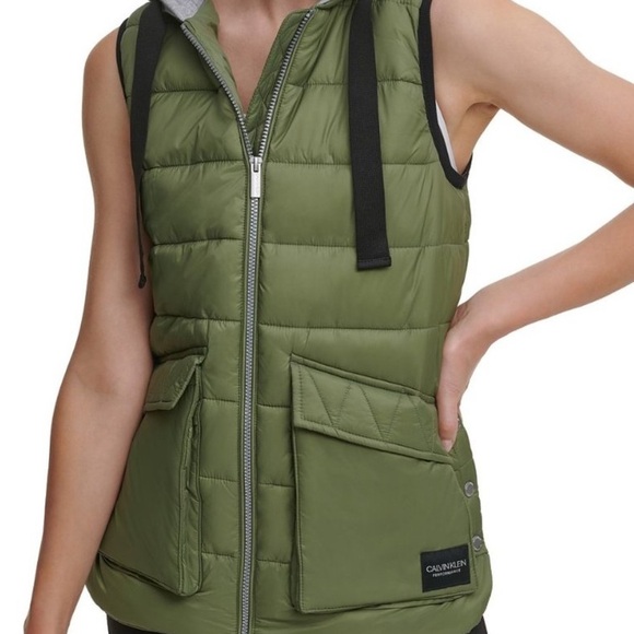 Calvin Klein Jackets & Blazers - Calvin Klein Performance Repel Hooded Puffer Vest